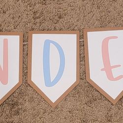 Gender Reveal Banner