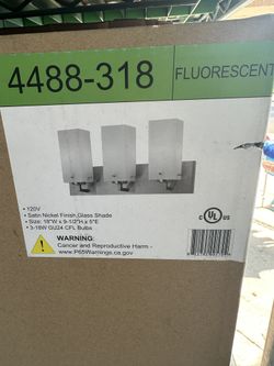 Nickel Finish Light Fixture