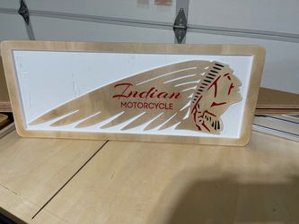 Indian Motorcycle Carving