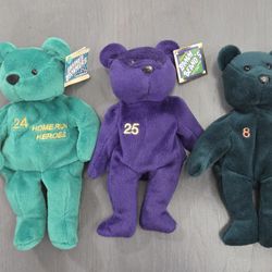 Set of 3 Collectible 1998 Bamm Beano's of Griffey Jr., McGwire & Ripken Jr.