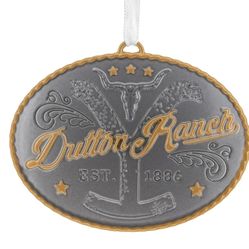 Yellowstone Dutton Ranch Ornament Belt Buckle METAL PREMIUM EXCLUSIVE Hallmark 