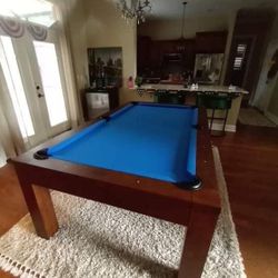 Brown Dining Pool Table 