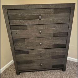 Dresser, Bed Frame And Night Stand 