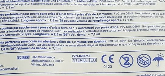 Infusion Administration Set, MOOG