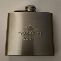 Stainless Steel Sobieski Vodka Flask