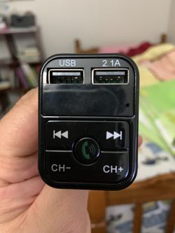 Wireless Bluetooth Car kit handsfree talk MP3 player fm transmitter dual car charger