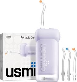 usmile C10 Portable Dental Water Flosser (Purple) – Open Box / New