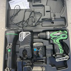 Hitachi drill And Flashlight Please See Notes