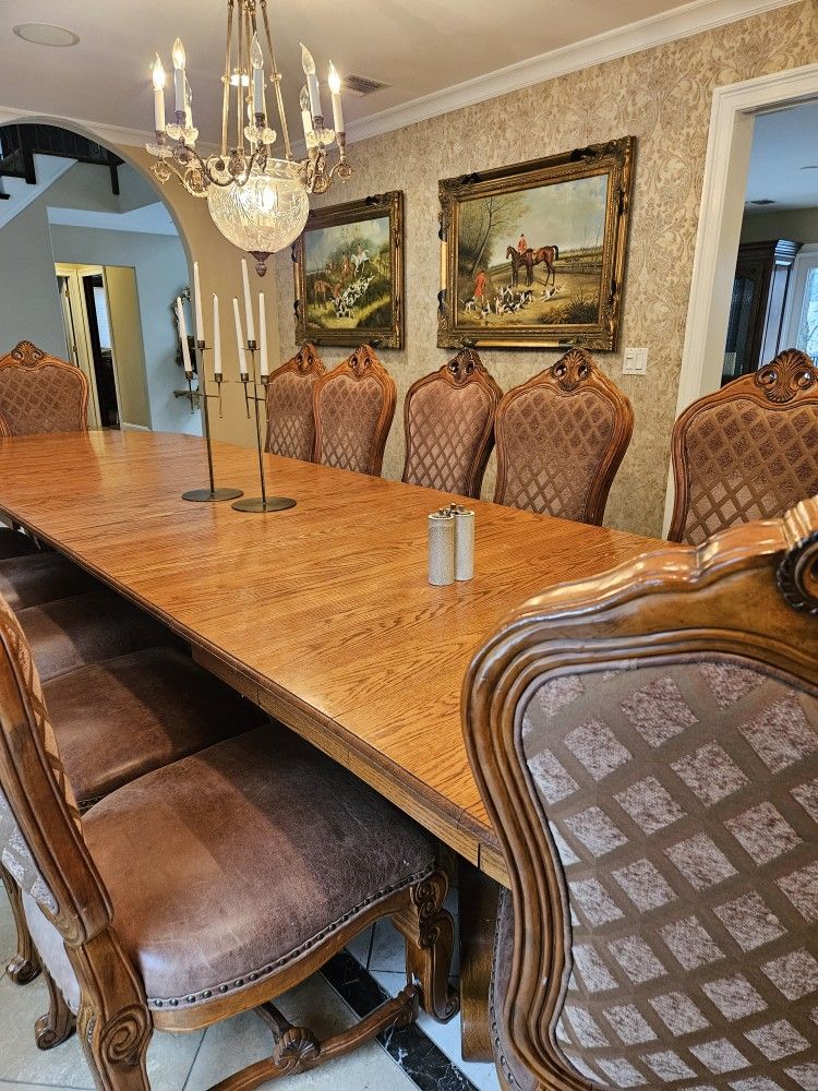 Aico Michael Amini Tuscano Biscotti Dining Chairs 6 Available