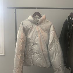 Silver Puffer Jacket