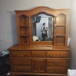 Large Dresser With Mirror