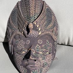 Vintage Bimo Kurdo Wood Batik Mask