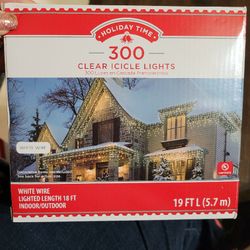 Clear Icicle Lights
