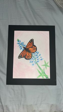 Wildflower and Butterfly Art