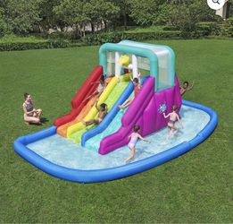 Inflatable water slide