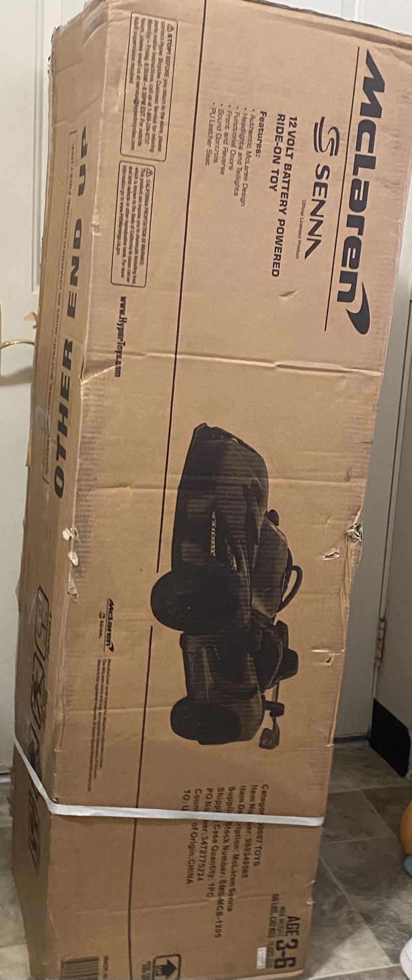 Hyper McLaren Senna Ride-on Car, Black