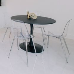 Round Dining Table With 4 Chairs
