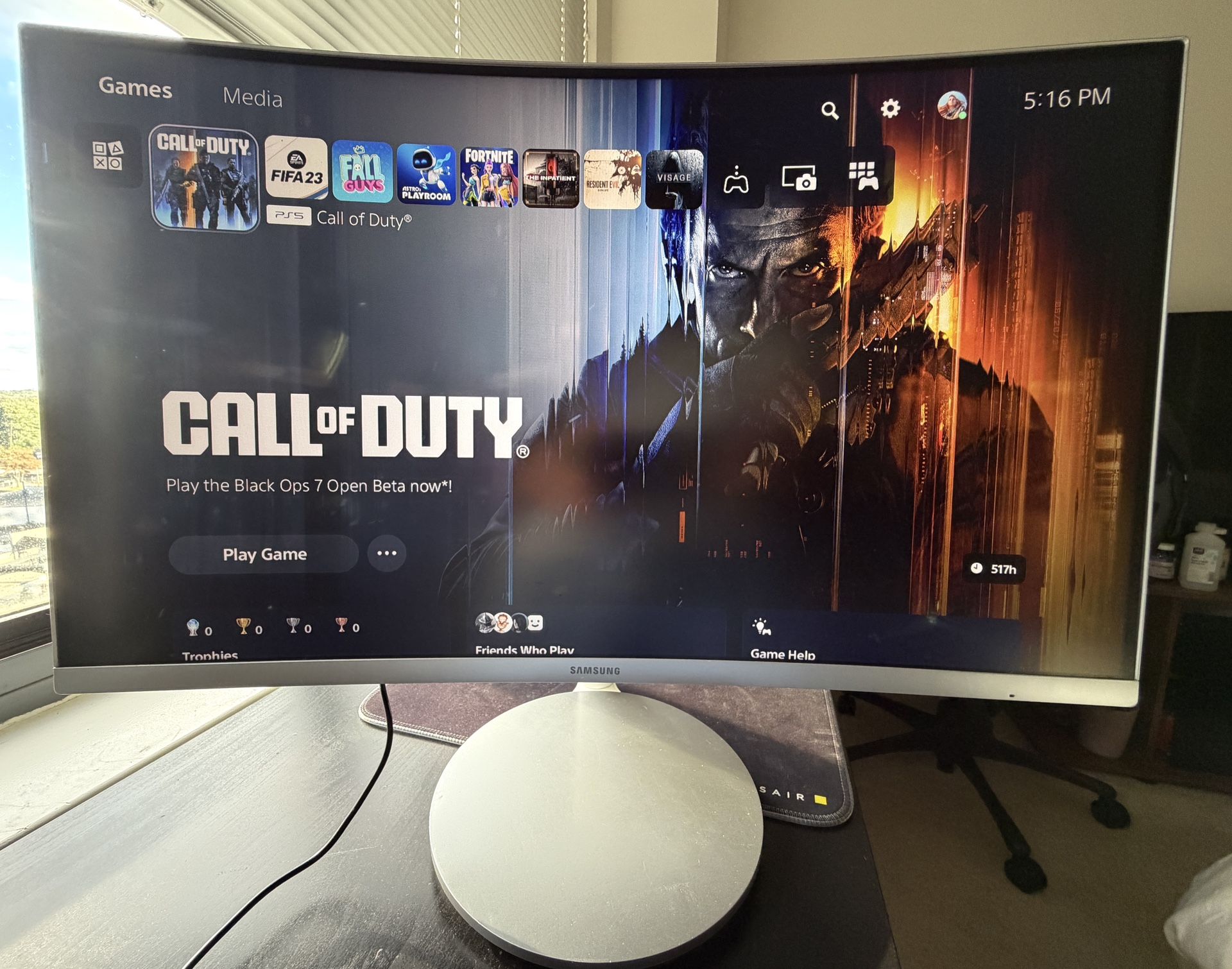 Samsung 27” Curved LED Monitor CF591