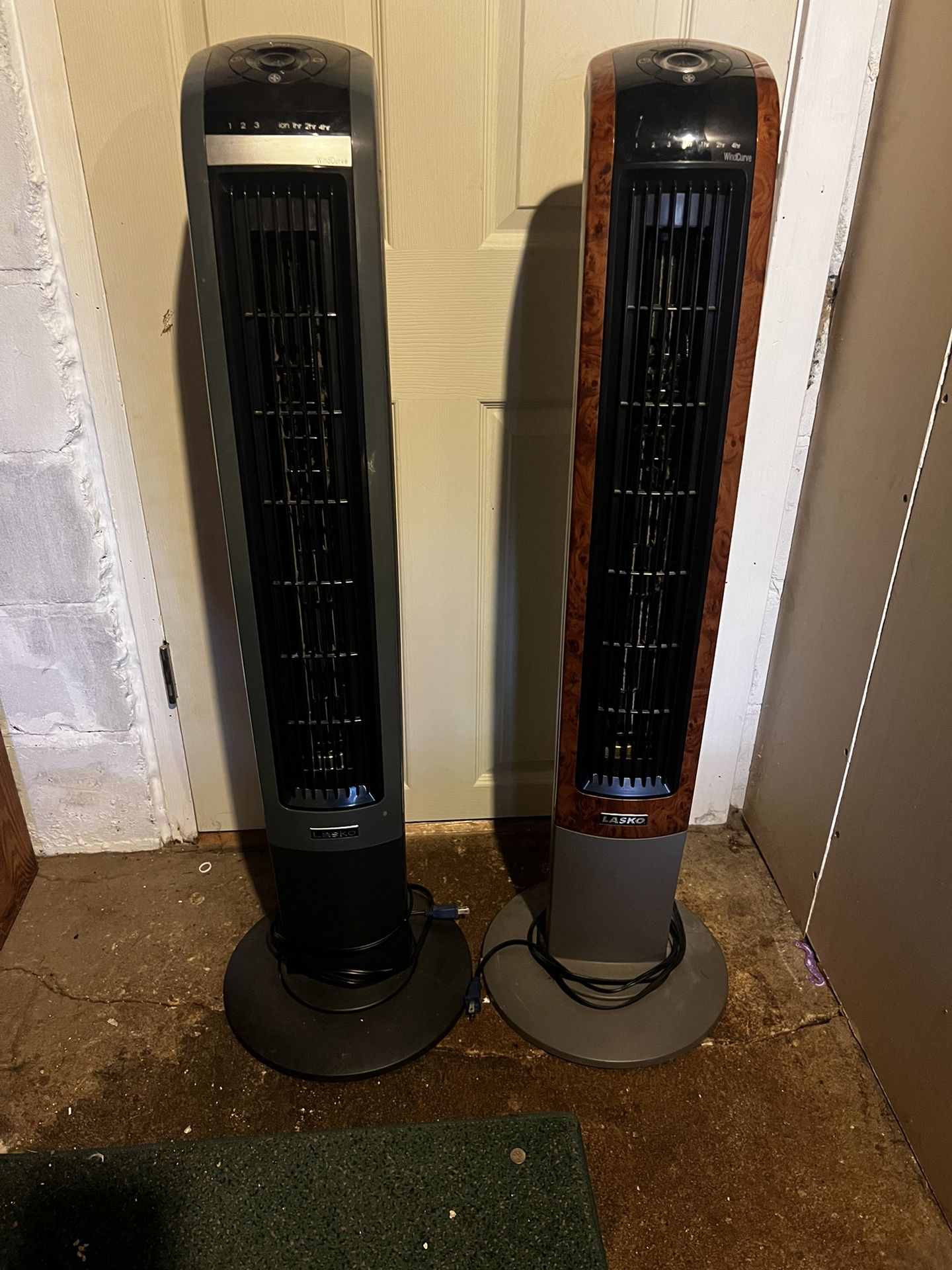 2 - 42” Lasko ion Windcurve Tower Fans 