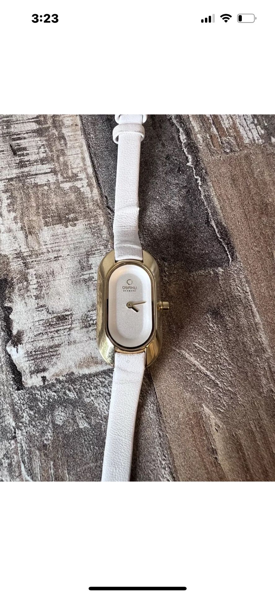 OBAKU HARMONY LADIES WHITE STAINLESS STEEL QUARTZ WATCH