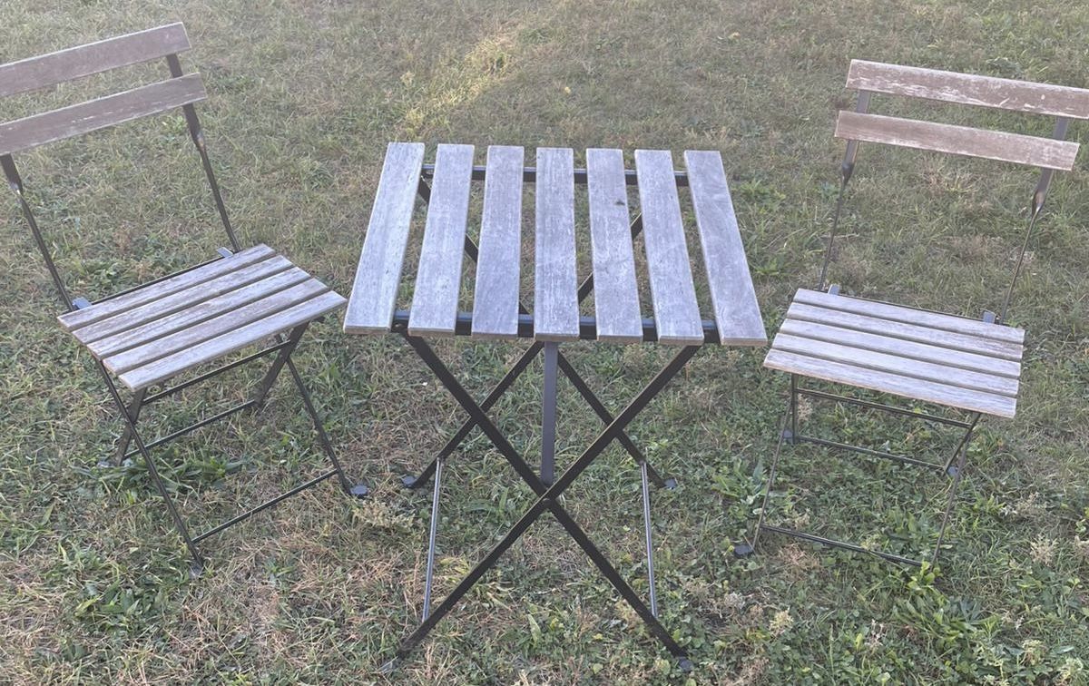 Outdoor Patio 2 Chair And Table Set Balcony 