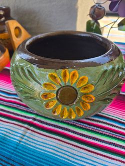 Maceta mediana de barro($20)
