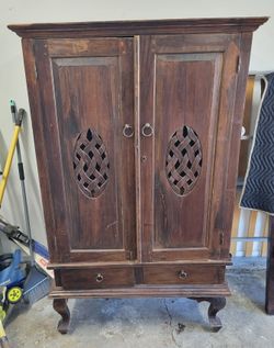 Spanish-Colonial / Rustic Mediterranean Solid Wood Armoire