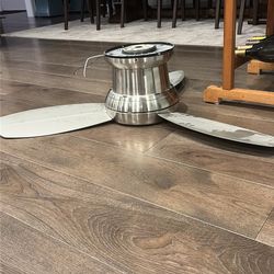 Minka Aire fan, 44” stainless steel/pewter