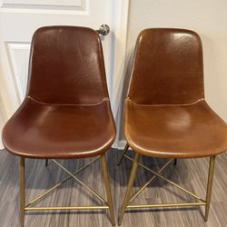 Tyler Bi Leather Molded Counter Stool