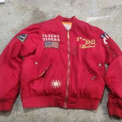 Red Flight Tigers Bomber Jacket