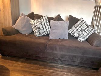 Large Dark Brown Sofa