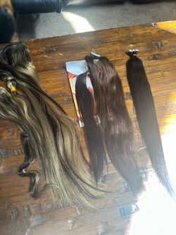 Human Hair Extensions Mixed Lot