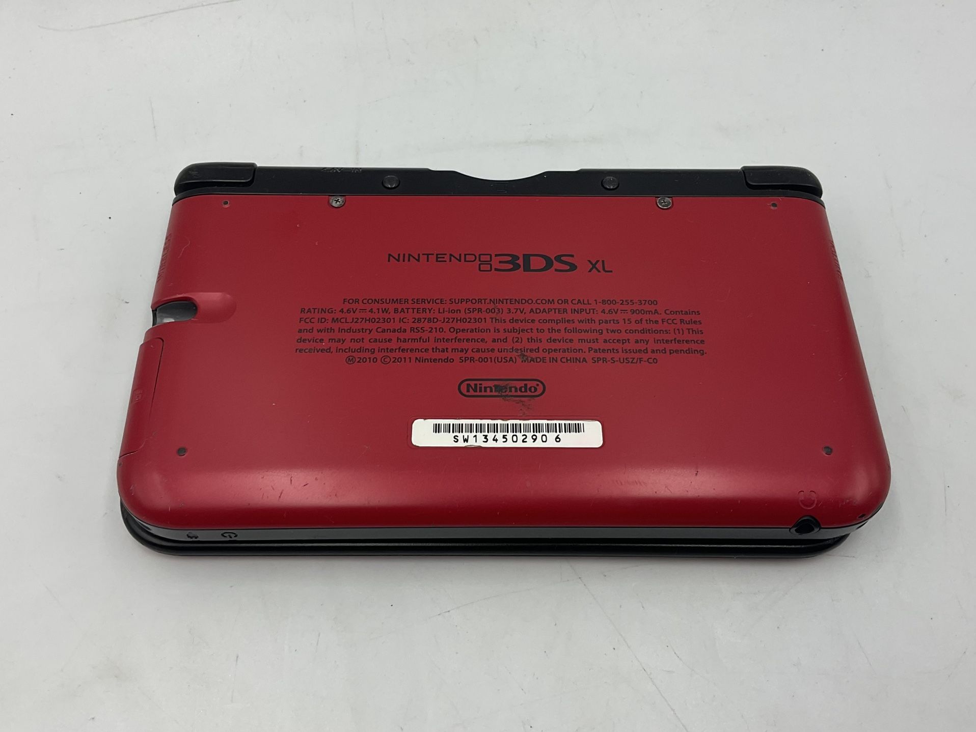 Nintendo 3DS XL in Red for parts. Comes with charger. authentic PLEASE READ DESC.