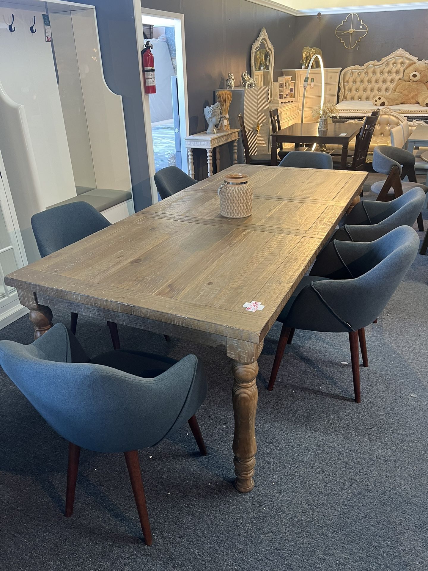 Seven-piece dining table and chair set,$880/7pcs