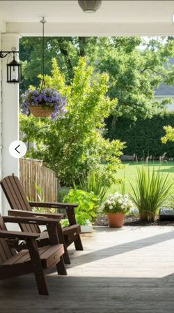 Set of 2 Folding Adirondack Chairs