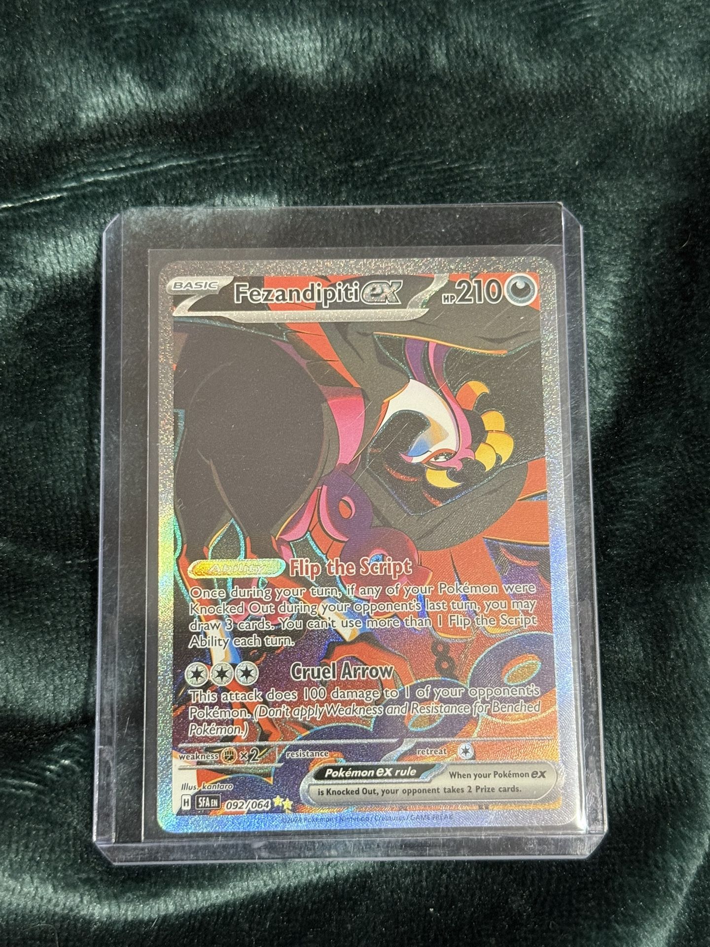 Pokemon Shrouded Fable Fezandipiti SIR