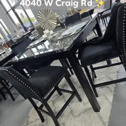 ✨️4pc Dining Table Chairs ✨️ Furniture Sectionals, Bedrooms Avail 
