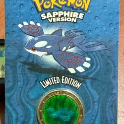 Pokemon - Sapphire Kyogre Limited Edition Holographic Collectible Coin Sealed