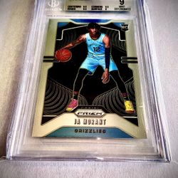 JA MORANT BGS GRADED ROOKIE CARD PRIZM
