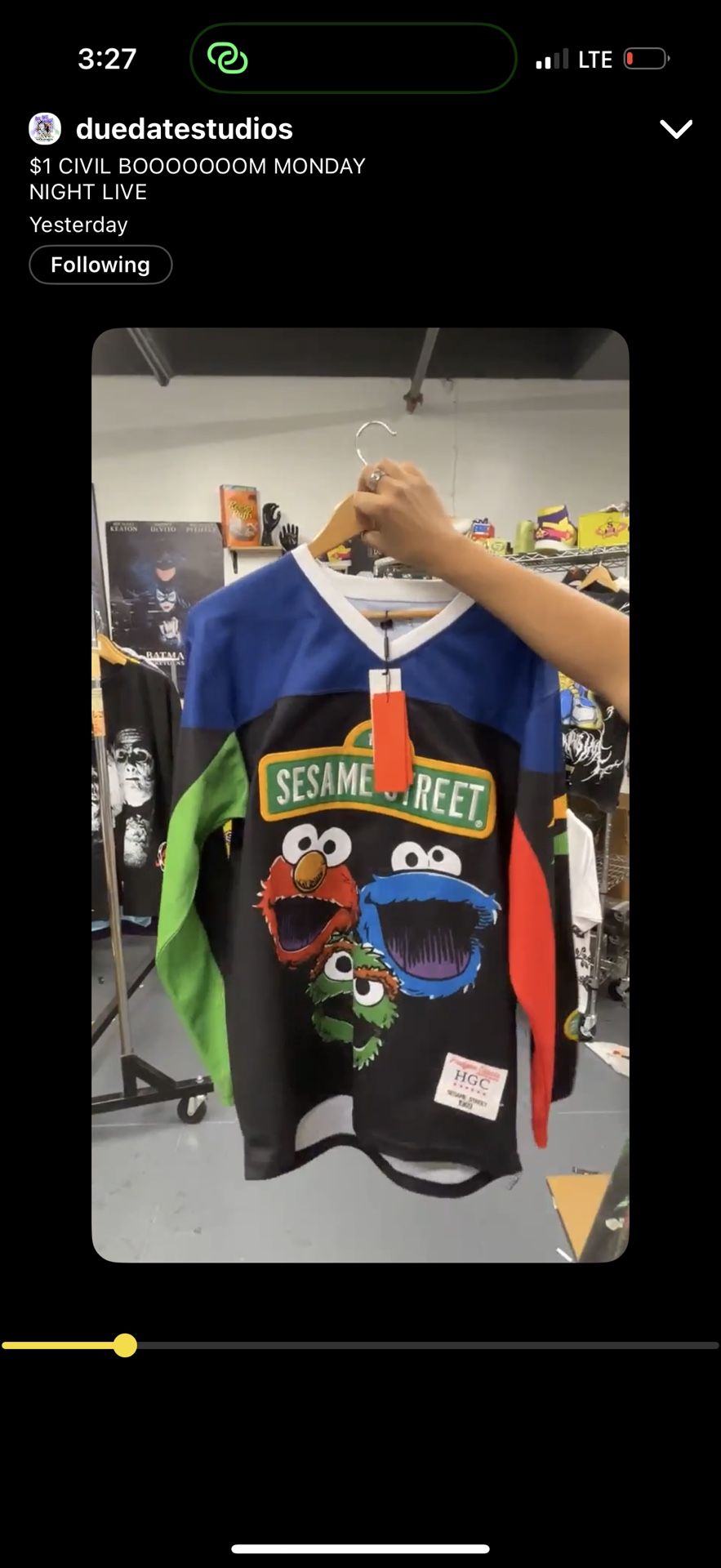 Sesame Street Hockey Jersey