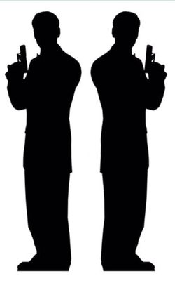 James Bond Secret Agent Silhouette Cut-Out