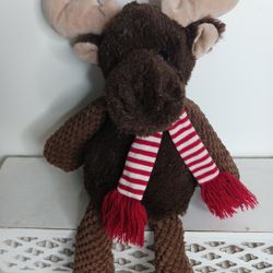 Scentsy Buddy Magnus Moose Plush  Scarf Soft Brown Toy Scent Pk Retired Cabin