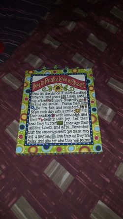 Teacher canvas print