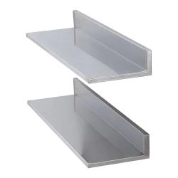 738#8.6" x 30" Stainless Steel Shelf, Wall Mounted Floating Shelving with Backsplash, 44 lbs Load Capacity Commercial Shelves, Heavy Duty Storage Rack