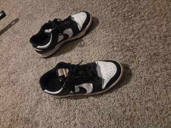 Girl Black and White Nike Shoes