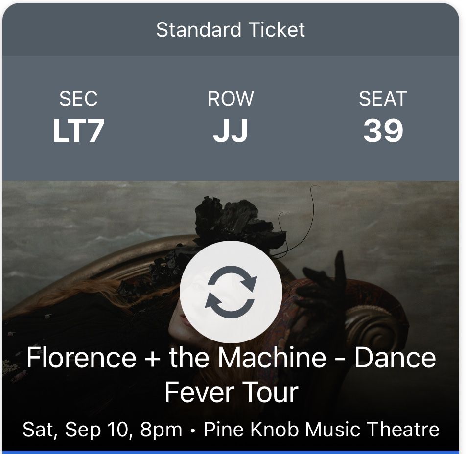 2 Tickets To Florence & The Machine (Pine Knob) 