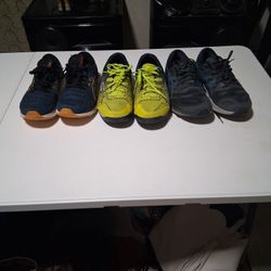 3 Pares De Tennis Size 10.5 Y 10