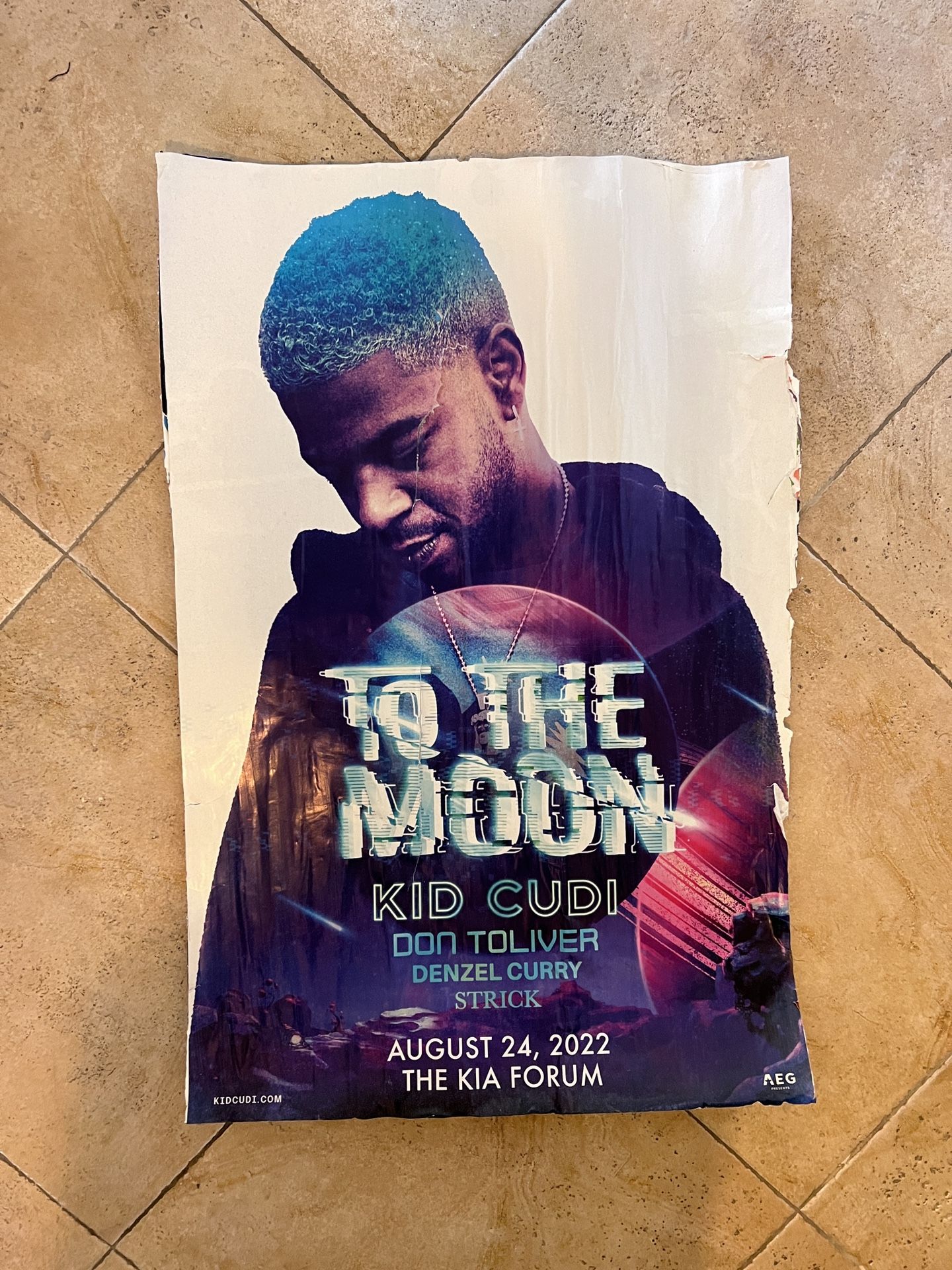 Kid Cudi To The Moon Tour Poster
