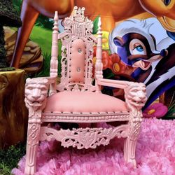 Pink Throne Chair For Kids 