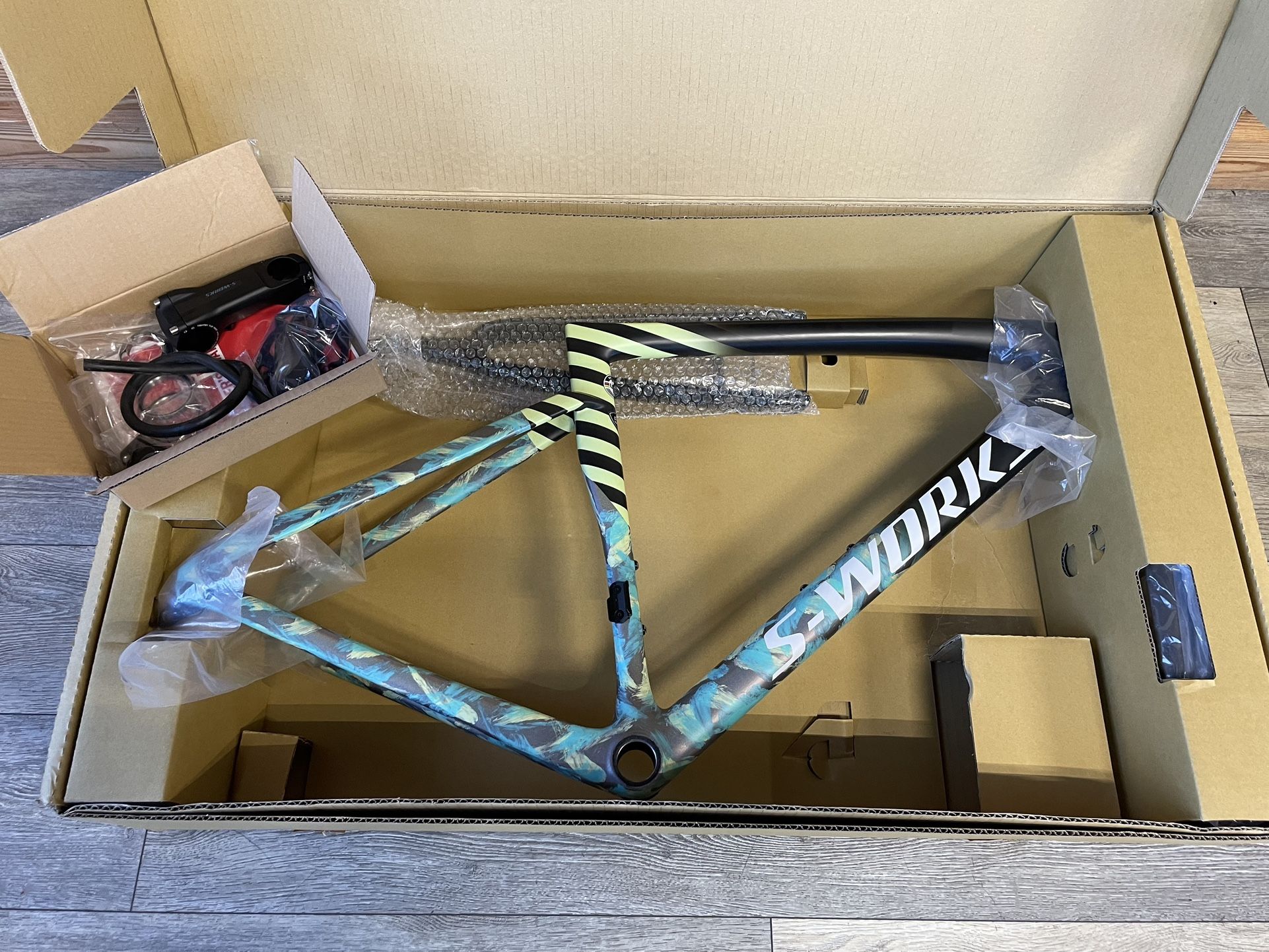 2022 S-Works Tarmac SL7 Frameset Carbon Road Bike Frame Size 52 cm Small Specialized 52cm Includes 100mm Stem